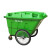 400L环卫垃圾车保洁手推车大号户外塑料带盖垃圾桶物 400L无盖备注颜色实心橡胶