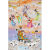 七仙女挂画美女古代仙女竖版画客厅装饰画海报玄关壁画贴画V3 油画布+挂轴 50X75厘米
