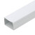 ABLEMEN PVC白色装配走线槽 阻燃绝缘明装室内穿线槽电线电缆网线过线槽 50*25mm方型槽 5米（1米*5根装）