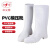 双安 PM95厨房卫生靴 耐油 防滑水鞋雨鞋 模压靴 黑色白色食品靴 白色 44码