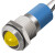 12mm金属防水LED指示灯带线双色信号灯平面球面12V 24V 220V 球面 12V 红色
