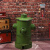 复古铁艺工业风创意个性收纳筒消防栓带盖脚踩金属垃圾桶客厅户外 中号绿色