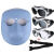 电焊面罩焊工面罩眼镜防护头戴式氩弧焊烧焊护脸防烤面具焊帽 透气面罩+三色眼镜+松紧带