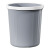 垃圾桶客厅厨房浴室大容量无盖大口径加厚压圈垃圾篓 大号白色【13L】