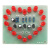 诺然 18只心形灯套件循环闪烁DIY电子制作焊接练习电路板TJ-56-30 七彩 套件+2节5号电池盒