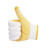 胜丽手套劳保防滑耐磨线手套点塑点胶加密加厚黄点700g 12副