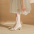 BM INS风潮2024新款法式小码高跟鞋女粗跟日常可穿尖头百搭婚鞋大码中跟 6cm 杏色(跟高) 33