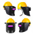 东部工品 高空焊工防护电焊安全帽头戴式自动变光焊工面罩全自动焊帽 安全帽款高空不变光面罩
