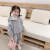 奢曼莲新秋冬季女童韩版加绒运动两件套2-6-9岁小女孩穿的加厚连帽卫衣 灰色(加绒加厚套装) 90cm