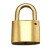 铜锁 铜挂锁户外防锈锁 35mm锁体长勾3把钥匙
