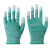 浸塑胶涂指涂掌尼龙手套劳保工作耐磨防滑干活打包薄款胶皮手套 绿色涂指手套(12双) S