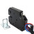 快递柜锁XG07售货机锁小型储物柜电磁锁12v24v电控锁5v柜门电子锁 XG-07E[3V四线塑料钛丝款]_--