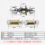 海斯迪克 不锈钢球锁 室内卧室房门球锁 包铜芯球形锁 普通带钥匙70MM中心距长舌 HKCX-204