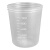 亚速旺一次性杯子量杯挖米杯PP聚丙烯塑料烧杯半透明真空成型刻度 150ml