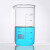 高硼硅刻度玻璃高型烧杯实验器材 蜀牛高型玻璃烧杯400ml(2个)