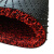 入户门地毯丝圈门垫大门口进门门外可裁剪脚垫子加厚防滑地垫工业品 黑红色 16MM厚 60X80CM