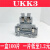 普霖乐 导轨式UK-2.5B接线双层电压电流保险接地端子排 （铜件）UKK3（100片） 