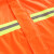 易工鼎 长款雨衣 物业保安巡逻防汛防水反光雨披 橙色双杠 M码