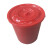 卉营（HUIYING）水桶 120型塑料水桶水缸带盖 500*510mm 红白 颜色随机 /个 可定制