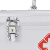 蓓尔蓝 QT569 医药箱 铝合金便携式多功能药物收纳箱药品整理出诊箱 大容量 10寸银色 