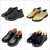 ELPA 新款童鞋男童鞋皮鞋亮面漆皮系带儿童礼服皮鞋演出鞋子 NS0017纯黑色 30码/内长19.5cm