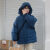 雷姆汀加厚面包服女冬季韩版学生宽松茧型棉衣外套女保暖棉服短款蓬ins 蓝色 XS [建议80-105斤]