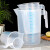 量杯带刻度量筒奶茶烘焙专用塑料测量桶级厨房量筒1-2-3500ml 条纹款 5000m量杯