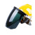 橙央电焊面罩安全帽式支架面屏防护冲击头戴式焊帽工烧氩弧焊接 单独铝合金支架1个