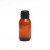 避光密封玻璃瓶口服液药水瓶小药瓶耐酸碱瓶子茶色香精瓶 100毫升黑色色防伪盖