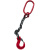 鑫工派 起重吊链 吊钩吊环挂钩起重链条起重吊具2吨1.5米4钩 单位:个 QT0526