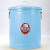 dulton金属垃圾桶铁皮厨房客厅杂物收纳桶套装带盖圆桶定制 浅蓝 10L 直径24.5*总高32cm