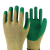 安迪乳胶掌浸涤棉劳保手套 耐磨防油防水耐酸碱手套 工地机械手套 绿色 M 1双（不推荐购买）