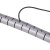 冰禹 BY-7554 包线管理线管理线器 网线整理线束线管 PE理线器包线管（多拍不截断）白色30MM 1米