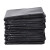 益美得 LJD6838 商用大号垃圾袋物业环卫平口塑料袋黑色 60*80cm（50只3.8丝）