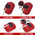 手持式红纲纸电焊面罩古典加厚铝包边半自动焊帽防水头戴防护面具 1.5A防水红钢纸焊帽