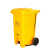srong废物垃圾桶黄色废弃物大号带盖医院诊所用利器盒周转箱 120L黄色脚踏桶
