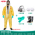 杜邦Dupont C级分体防化服耐酸碱防护服上衣下裤化学品化工实验 半面罩套装（有机） XL