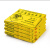 灵龙八方平口连卷垃圾袋诊所黄色塑料袋 45*50cm 适用于10L垃圾桶100只