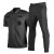 TWTCKYUS2022新款长袖速干作训服教官服保安服服四面弹力户外工作服 黑色；短袖上衣+裤子 XS