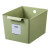 金诗洛 K5624 彩色无盖收纳盒 带拉手零配件整理杂物存储工具盒 白色34*24*7.5
