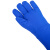耐低温防冻手套液氮喷溅防护干冰LNG二氧化碳灭火器棉防寒实验室 48cm蓝色液氮防冻手套 均码