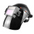 烧电焊防护面罩自动变光头戴式全脸氩弧焊工专用眼镜神器面具焊帽 [黑]FC-3智能变光[升级款]+2
