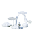 定制适用不锈钢镂空云朵抽象人物玻璃钢雕塑金属铁艺网格园林景观装饰摆件 卡其色 云朵组合16