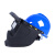 定制支架高空面罩配全帽头戴式氩弧焊接焊防护电焊帽自动变色面屏 支架高空面罩一个