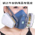 3M7502防毒面具喷漆硅胶蒸汽甲醛异味活性炭防尘工业专用防护 7502七件套+10片棉