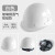 玻璃钢男施工建筑工程国标加厚透气领导头盔印字 玻璃钢透气款【按钮】白色