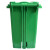 简厚 脚踏分类垃圾桶酒店超市办公室商用室内塑料垃圾桶 绿色【厨余垃圾】60L