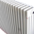 定制适用工程定制钢制三四五六柱弧管暖气片散热器集体供暖 钢六柱 自定义大小1