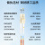 博扬 千兆多模电信级光纤跳线lc-lc(UPC) 8米 OM1 62.5/125多模双芯双工跳纤光纤线 BY-8552M1