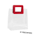 澳颜莱礼品袋pvc透明手提袋生日礼物袋高级感手拎伴手礼塑料包装袋定制 酒红色大号方形长25*高28宽14
